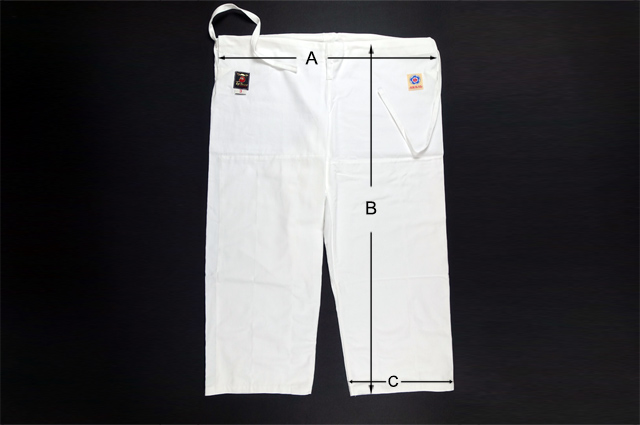 Dimensiones pantalones Aikido